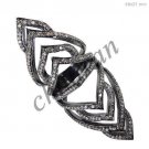 Artisan Pave Natural Rose Cut Diamond Sterling Silver Full finger Ring csj12517