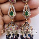 Bollywood Style Jhumka Victorian Insp. 4.50C Rose Cut Diamond Silver Earring CSJ