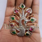Victorian Vintage Look  2.50 Ctw Rose Cut Diamond .925 Sterling Silver Brooch