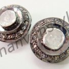 Victorian/Antique Look 0.63Ct Rose Cut/Polky Diamond 925 Silver Earring @ebay361