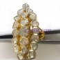 Vintage Antique Look 1.64Ct Rose Cut Polky Diamond 925 Silver Long Ring @CSJ661