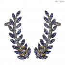Vintage/Antique Style 1.20 Ct Rose Cut Diamond Sterling Silver EarCuff Earring