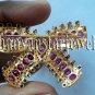 Pave Handmade Vintage INSPIRE Rose Cut Round Diamond 925 Silver Ruby Brooch /Pin