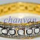 Wedding Gift Vintage 4.98Ct Rose Cut Polky Diamond 925 Silver Antique Bracelet