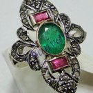 Pave Vintage/Antique Inspire Ring Rose Cut Diamond 92.5% Silver Jewelry @CSJ235