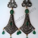 Vintage Antique Style 2.40Ct Rose Cut Diamond 925 Silver Dangle Earring cs120517