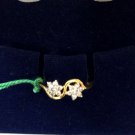 Handmade 0.24Ct Natural Diamond Hallmark 14K Solid Gold Women/Girl Ring CSJ246