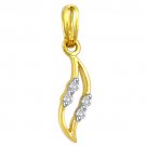 Handmade 0.12 Ct Natural Diamond Hallmark Solid 14K Gold Women Pendant CSJ310