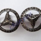 Victorian/Antique Inspire 1.50Ct Rose Cut Diamond 92.5% Silver Cufflinks CSJ575