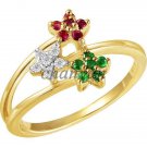 0.20 Ct Diamond Solid 14K Yellow Gold Wedding Engagement Ring CSJ71017