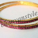 Wedding Antique/Victorian Look 4.26Ctw Ruby 925 Sterling Silver fine Bracelet CS