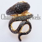 Snake Victorian Vintage Look 2.35Ct Rose Cut Diamond 925 Silver Ring Ebay160