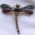 Handmade Rose Cut Diamond 925 Sterling Silver Vintage Look Brooch Pin Pendant