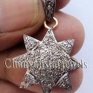 Star !!Victorian Inspire 2.05Ctw RoseCut Diamond 925 Sterling Silver Pendant CSJ