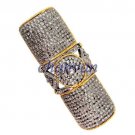 Antique INSP. Handmade Rose Cut Diamond Sterling Silver Knuckle Ring CSJ14317