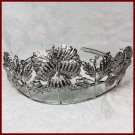 Wedding Gift Royal 10.20CT Rose Cut Diamond Sterling Silver Tiara Crown CSJ