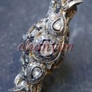 Artisan 5.30Ct Rose Cut Polki Diamond Silver Pave Vintage INSP Ring Jewelry233