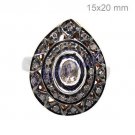 Antique Vintage Look Handmade Rose Cut Diamond 925 Sterling Silver Ring CS120517