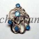 Sterling Silver Vintage Inspire Handmade Rose Cut Diamond Pendant Set CSJ19