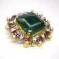 Victorian/Vintage/Antique Look 0.80Ct Rose Cut Diamond 925 Silver Brooch CSJ 197