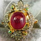 Vintage Antique Look Handmade 1.42Ct Rose Cut Diamond 925 Silver Ring CSJ198