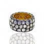 Vintage Repro. 1.80Ct Rose Cut /Polki Diamond Sterling Silver Band Ring @CSJ7317