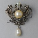 Victorian/Vintage/Antique Look 1.52CT Rose Cut Diamond 925 Silver Brooch @CSJ250