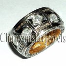 Antique INSP 1.85Ct Rose Cut/Polki Diamond Sterling Silver Band Ring 00166