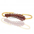 Vintage/Antique Handmade Rose Cut Ruby 925 Sterling Silver Palm Bracelet @CSJ448