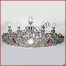Royal Antique INSPIRE 5.88Ct Rose Cut Diamond Sterling Silver Tiara Crown CSJ081