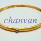 Vintage Style Handmade Rose Cut Diamond 925 Sterling Silver Thin Fine Bracelet