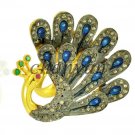 New Vintage/Antique Look Artisan 2.60C Rose Cut Diamond 925 Silver Peacock Ring