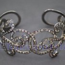 Victorian Inspire 3.01Ct Rose Cut Diamond 925 Silver Antique Look Bracelet CSJ