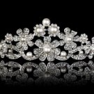 Royal Wedding Victorian Insp 5.22Ct Rose Cut Diamond 925 Silver Tiara Crown CSJ