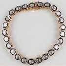 Vintage Repro. Polky Un-Cut Diamond 925 Silver Wedding Tennis Bracelet CSJ15317