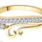 Natural 0.30Ct Diamond Solid 14K Gold Hallmark Women Wedding Ring Jewelry @CSJ