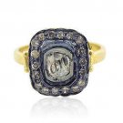 Vintage Style 0.50Ct Rose Cut/Polki Diamond 925 Silver Wedding Party Ring CS242