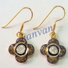 Victorian Inspired 0.64Ct Rose Cut/Polky Diamond Sterling Silver Earring @CSJ375