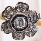 Victorian Inspire Artisan 0.53Ct Rose Cut/Polki Diamond 925 Silver Ring @CSJ144