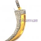 Vintage Antique INSP 0.80Ct Rose Cut Diamond 925 Silver Pave Pendant Jewelry@CSJ