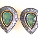 Vintage/Antique Look 0.62Ct Rose Cut Diamond 92.5% Silver Earring Jewelry CSj620
