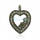 Bird Vintage Look 0.42Ct Rose Cut Diamond 925 Silver Pendant Ebay CSJ304