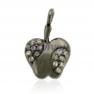 Apple !!Vintage/Antique Look 0.32Ct Rose Cut Diamond 92.5% Silver Pendant CSJ310