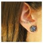 Vintage/Antique 0.60 Ct Rose Cut Diamond Sterling Silver Sapphire Pave Earring