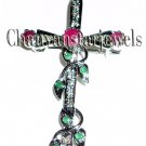 Vintage Look 0.69Ct Rose Cut Diamond 925 Sterling Silver Brooch Pendant CSJ314