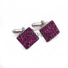 Handmade Gift 925 Sterling Silver Pink Ruby Cufflinks @CSJ Ebay Men's Jewelry