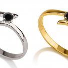 Lot of Jewelry Two Solitaire Simulated Diamond 92.5% Silver Engagement Ring @CSJ