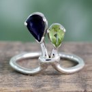 Handmade 92.5% Sterling Silver Stamped Peridot Women Gift Ring Jewelry@Ebay CSJ