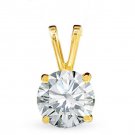 Gorgeous Simulated 1.75Ct VVS1 Diamond 925 Silver Wedding Pendant Jewelry CSJ779