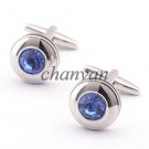 Handmade 925 Sterling Silver Blue Stone Cufflinks For Father Men's Jewelry CSJ